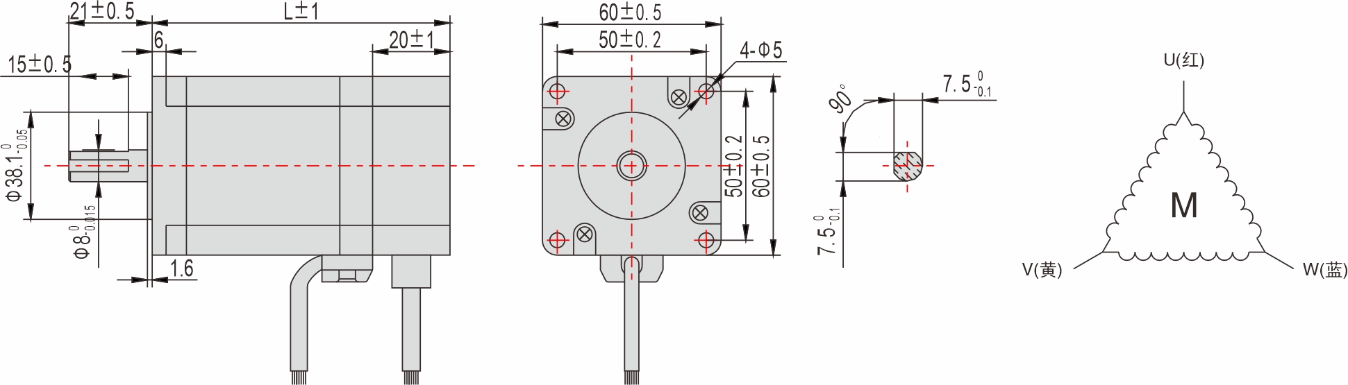 60mm 系列 閉環(huán)步進(jìn)電機(jī)