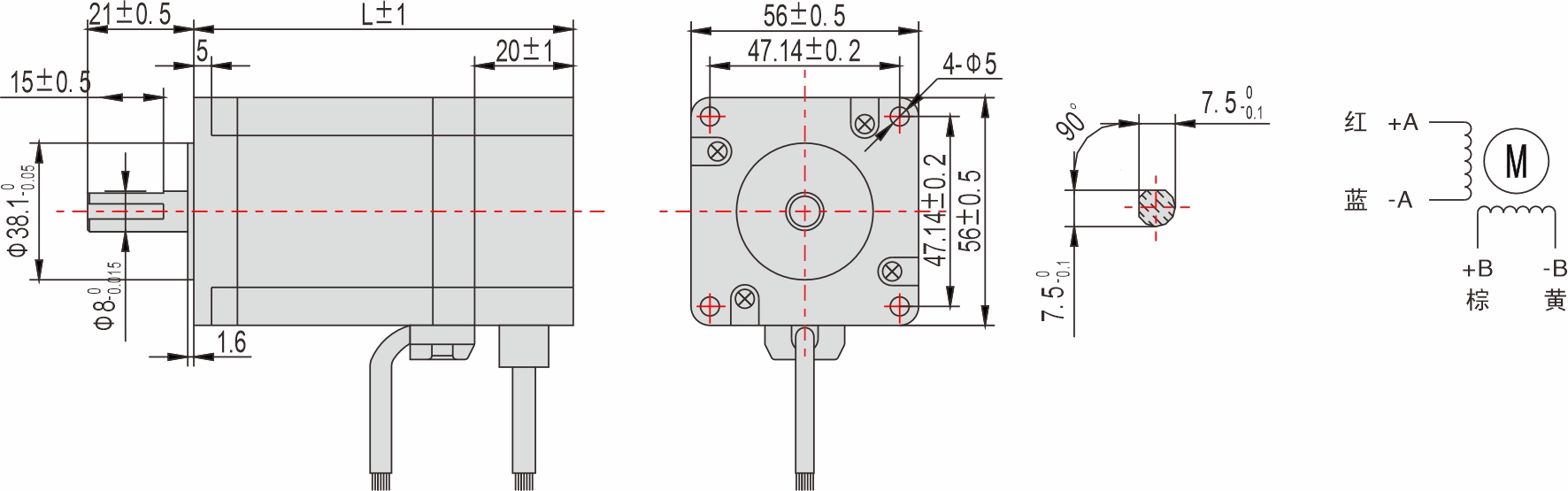 56mm 系列 閉環(huán)步進電機